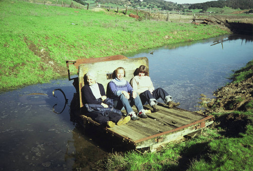 Marin County Open Space Commissioners during a visit to Deer Island, Novato, 1980 [photograph]