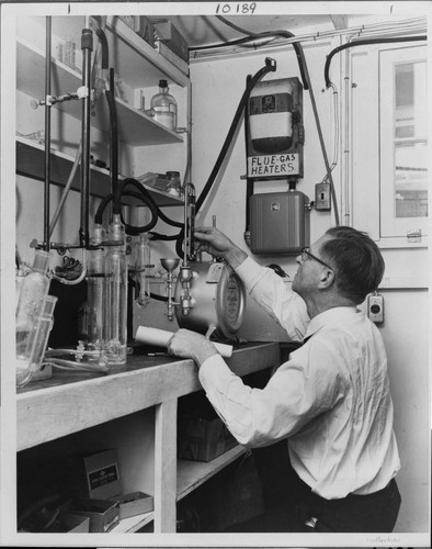 Dr. A. J. Haagen-Smit, a world authority on air pollution control, headed Edison's "smog" prevention research in the 1950's