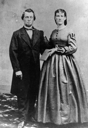 1865 Portrait of Jerome B. and Maggie Ann Caldwell Fox
