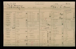WPA household census for 111 S BEAUDRY AVE, Los Angeles