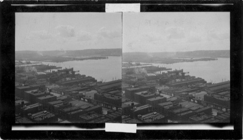 Harbor Island from Smith Bldg. looking S.W. Seattle, Wash