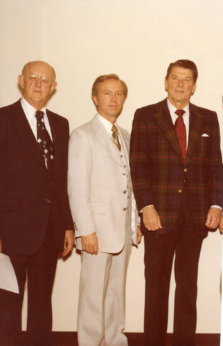 President White, Dean Ronald Phillips, Governor Reagan