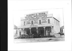Robert C. Ross general merchandise, Cotati, California, 1910
