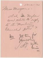 [Handwritten note], October 21, 1930