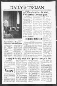 Daily Trojan, Vol. 62, No. 28, October 30, 1970