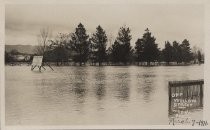 March 1911 flood off Willow Street, near Vine