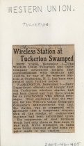 Wireless Station at Tuckerton Swamped