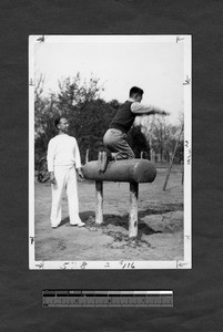 Robert Chao and student, Yenching University, Beijing, China, ca.1930