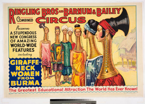 Ringling Bros and Barnum & Bailey Combined Circus : presenting a stupendous new congress of amazing world-wide features including giraffe-neck women from Burma
