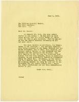 Letter from Julia Morgan to William Randolph Hearst, June 1, 1925