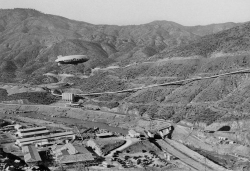 Goodyear blimp used for filming the construction of Shasta Dam