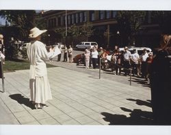 Petaluma Museum Fourth of July bell ringing ceremony, 401 B Street, Petaluma, California, July 4, 2002