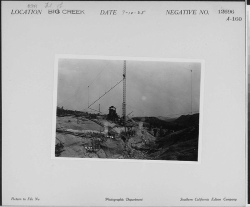 Big Creek, Florence Lake Dam - Construction in River Section for multiple-arch dam