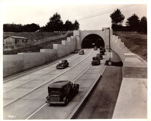 [Traffic driving through Funston Approach tunnel]