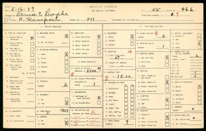 WPA household census for 211 N RAMPART, Los Angeles
