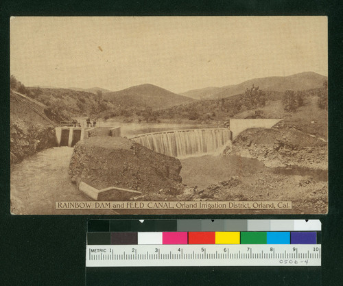 Rainbow Dam and Feed Canal, Orland Irrigation District, Orland, Cal