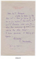 Letter from E. Vanderbilt to Mrs. Bickford, 14 October 1920