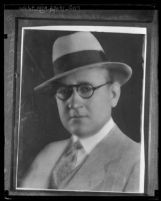 Copy of a photograph of Charles G. Anthony, portrait, 1931