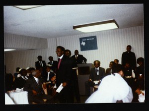 COGIC Texas bishops at a reception, Memphis, 1980's