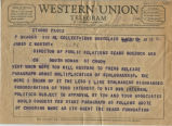 Telegram from Peter Drucker to James Worthy, 1955-09-02