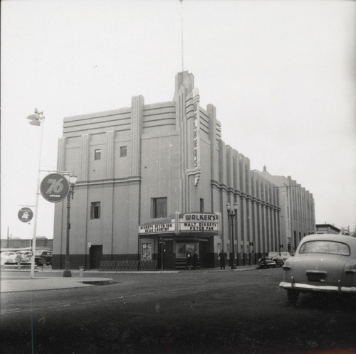 R. Lutes photograph of Walker's Theatre at Third and Bush Streets
