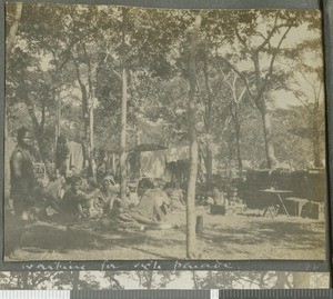 Sick parade, Ancuabe, Mozambique, March-April 1918