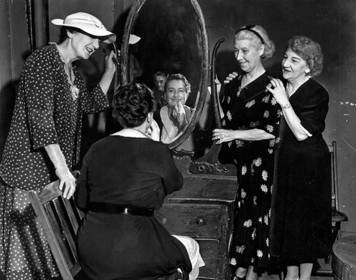Veteran actresses in their dressing room