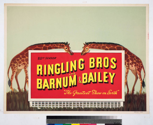 80th season Ringling Bros and Barnum & Bailey "the greatest show on earth"