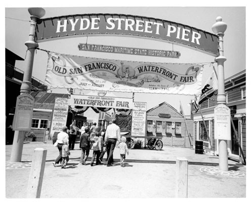 [Hyde Street Pier during a Old San Francisco Waterfront Fair]