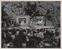 Entertainment at the Valley of the Moon Festival, 453 First Street East, Sonoma, California, fall 1951