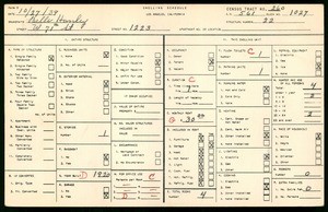 WPA household census for 1223 WEST 71ST STREET, Los Angeles County