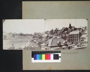View of park, houses and church, Antananarivo, Madagascar, ca. 1910