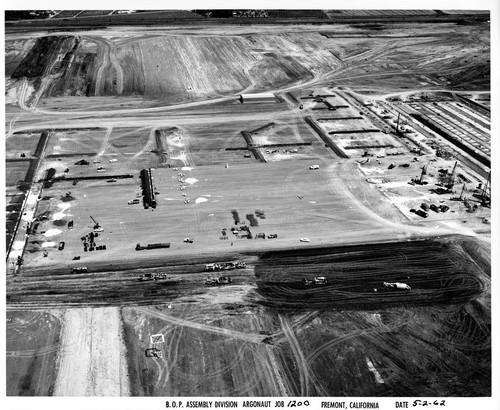 Aerial View of the Fremont GMC Assembly Plant Under Construction