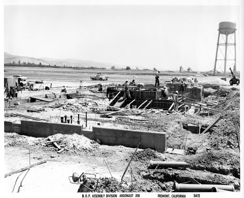 Image Showing Ongoing Construction of the Fremont GMC Assembly Plant