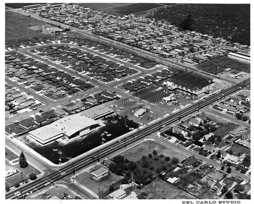 Aerial View of the Ann Darling Park Shopping Center