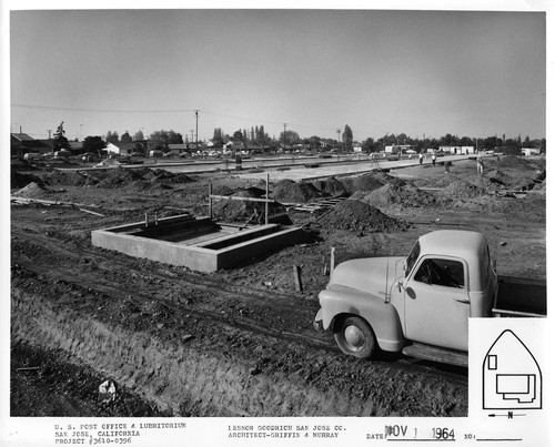 Construction of the Willow Glen Post Office in Progress