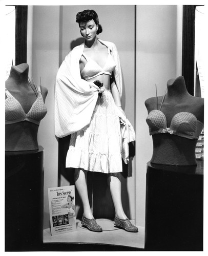 Hart's Department Store Mannequin Modeling Women's Undergarments