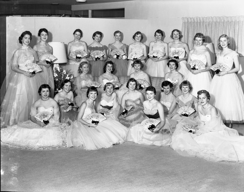 Portrait of the Spring 1955 San Jose State College Kappa Alpha Theta Pledges