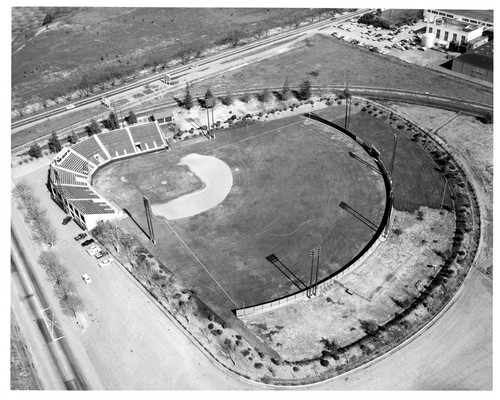 Aerial View of the San Jose, CA Municipal Baseball Stadium on Alma and Senter Rd