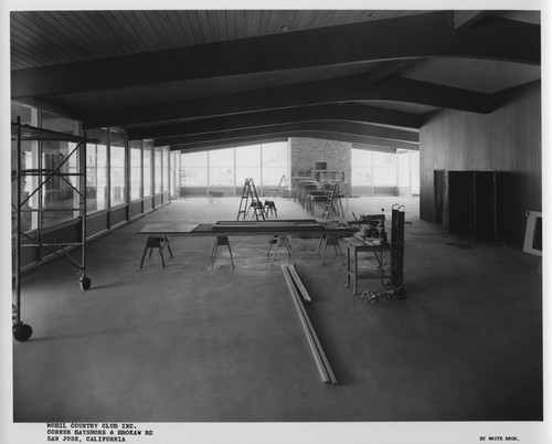 Interior of the San Jose Mobil Country Club During Construction