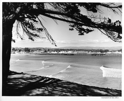 View of Santa Cruz Beach and Boardwalk from Across the Bay