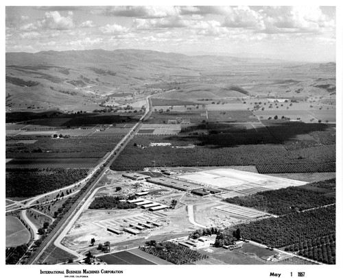 Aerial View of IBM San Jose Building 25 During Construction