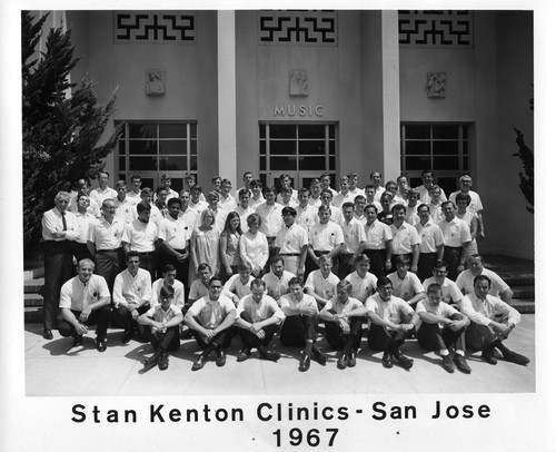 Attendees of the 1967 Stan Kenton Clinics for Music at San Jose State College