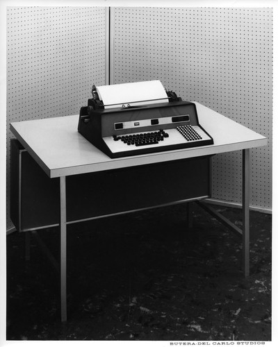 Image Showing an IBM Electric Data Entry Machine on a Desk