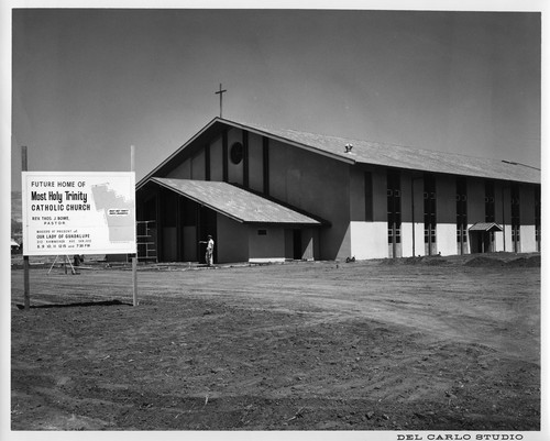 Most Holy Trinity Catholic Church in San Jose under Construction