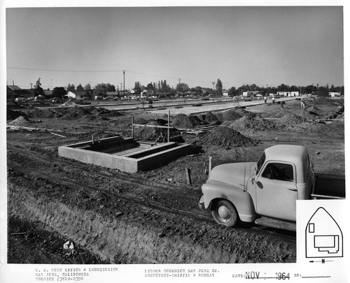 Construction of the Willow Glen Post Office in Progress