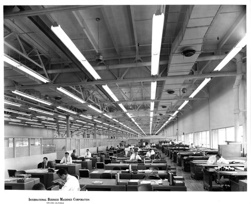 Employees Working Inside IBM San Jose Building 25