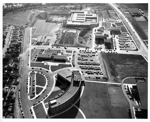 Aerial Close-up View of the San Jose, California City Hall and Adjacent Building