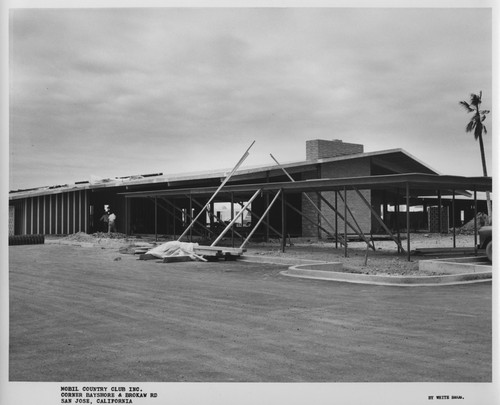 Exterior of the San Jose Mobil Country Club During Construction