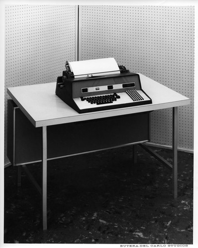 Image Showing an IBM Electric Data Entry Machine on a Desk